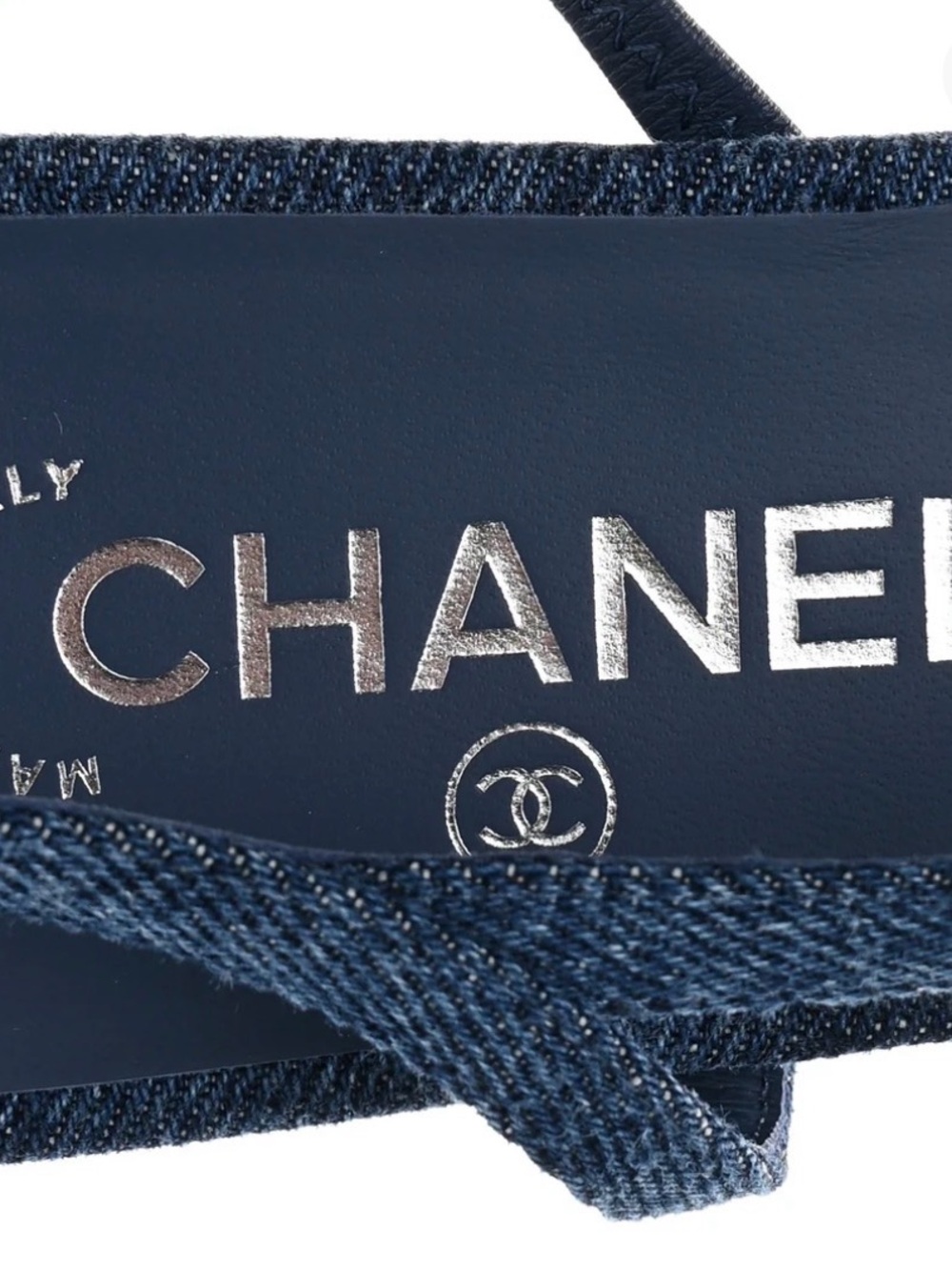 💙💙 CHANEL Denim Cap Toe CC Slingback Flats 2026 💙💙 - Picture 8 of 13